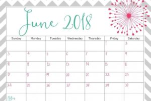 Calendar June 2018