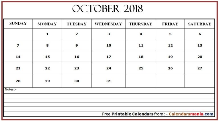 october-2018-calendar-blank