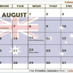 August 2018 Calendar Australia