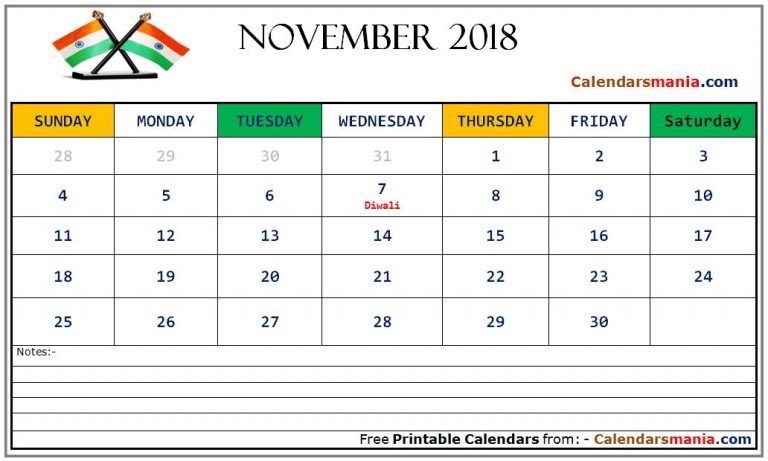 november-2018-calendar-india