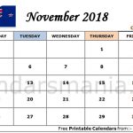 November 2018 Calendar NZ