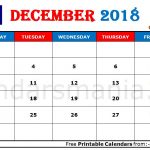 December 2018 Calendar Australia