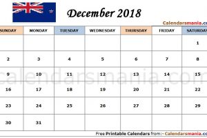 December 2018 Calendar New ZealandDecember 2018 Calendar New Zealand