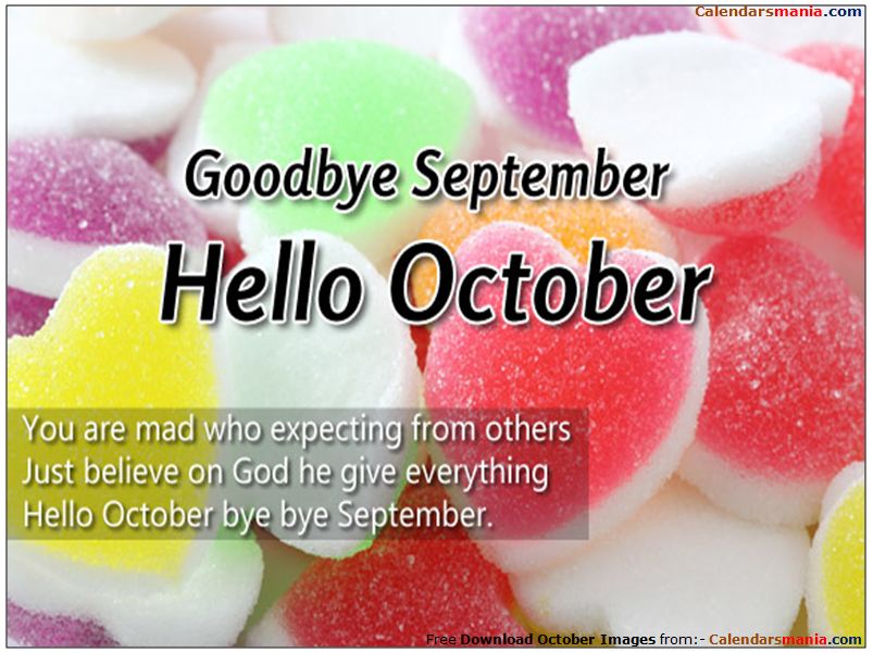 Goodbye September Hello October Quotes