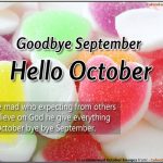 Goodbye September Month And Welcome October Quotes