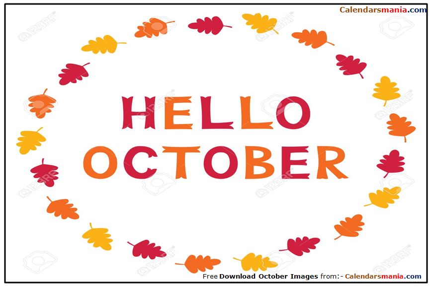 Hello October Clip Art