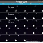Moon Phases October 2018 Calendar