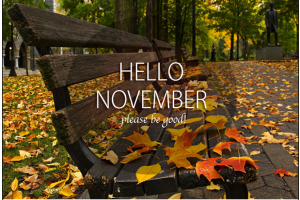 Goodbye October Month And Welcome November Images