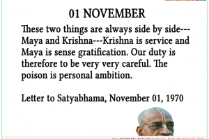 Srila Prabhupada Quotes For Month November