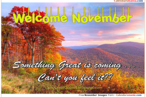 Welcome November Images