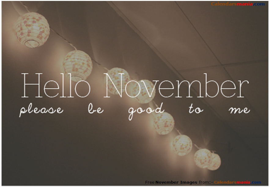 Welcome November Pinterest