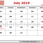 July 2019 Calendar Malaysia