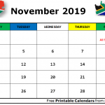 November 2019 Calendar SA