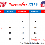 November 2019 Calendar USA
